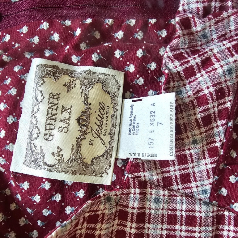 Rare Red Gunne Sax Dress - Picture 4 of 6